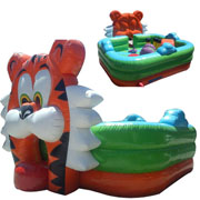 inflatable tiger jumping castle